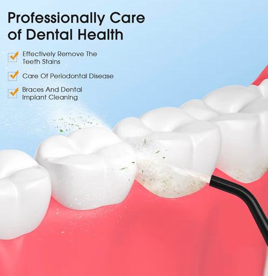 Hangsun Water Flosser for Teeth Cordless Oral Irrigator Dental Water Jet Electric Tooth Flosser with 6 Jet Tips 300ML Water Tank
USB Rechargeable for Travel and Home Use (Black) Littlegiftscompany