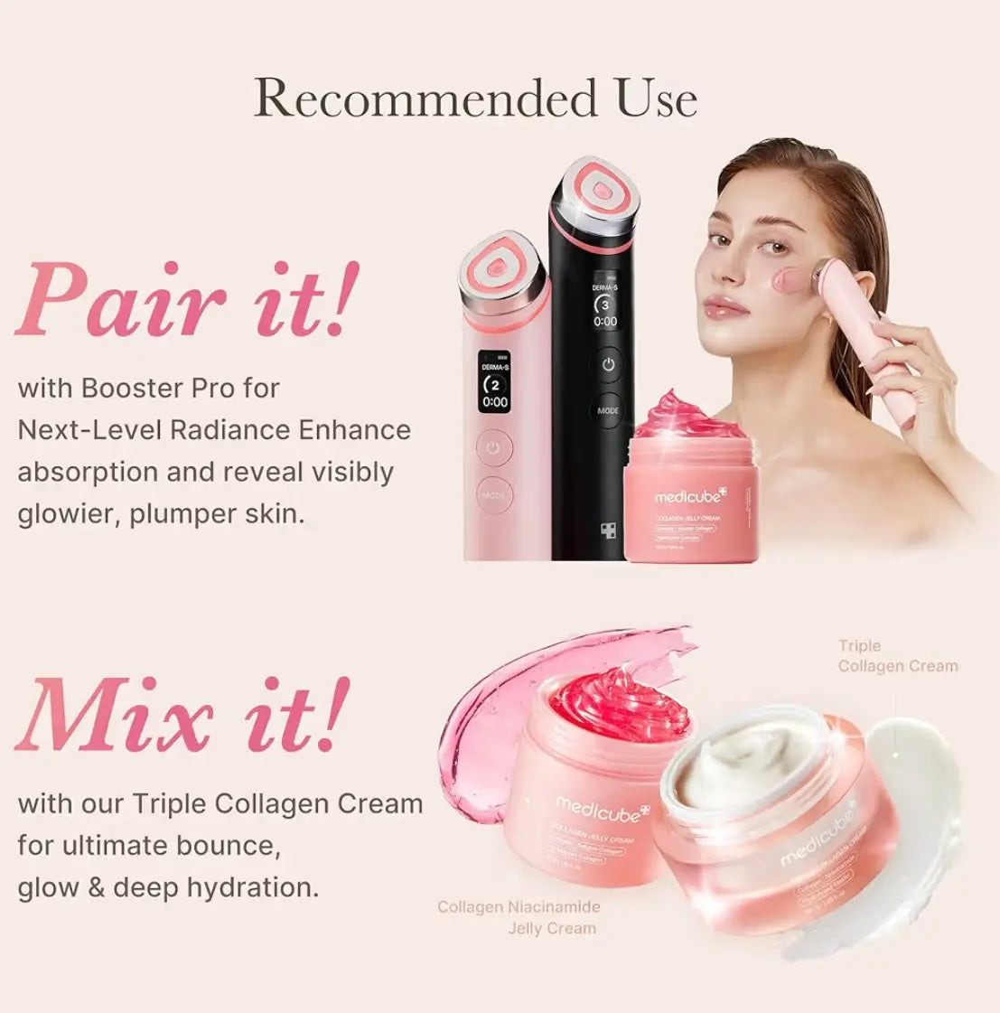 medicube Collagen Jelly Cream | &nbsp;Niacinamide &amp; Freeze-Dried Hydrolyzed Collagen - Boosts skin's barrier hydration and gives24h Glow &amp; Lifted Look - Korean skincare (1.69 Fl Oz) Littlegiftscompany