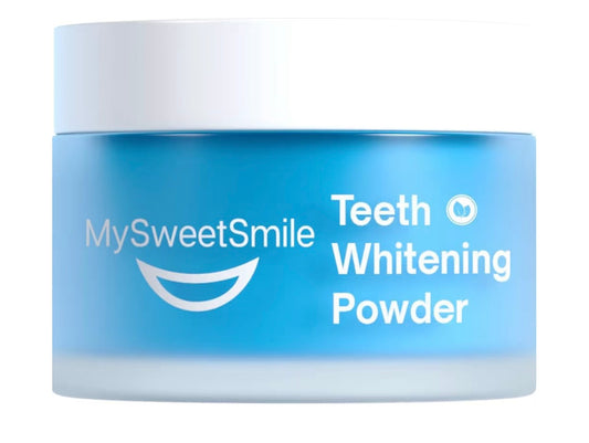 MySweetSmile Teeth Whitening Powder - 6 Month Supply - Removes Years of Coffee, Tea, Smoking & Ageing Stains - Dentist-Approved & Enamel-Safe - IndyBest Award-Winning Whitener - Fresh Mint Flavour